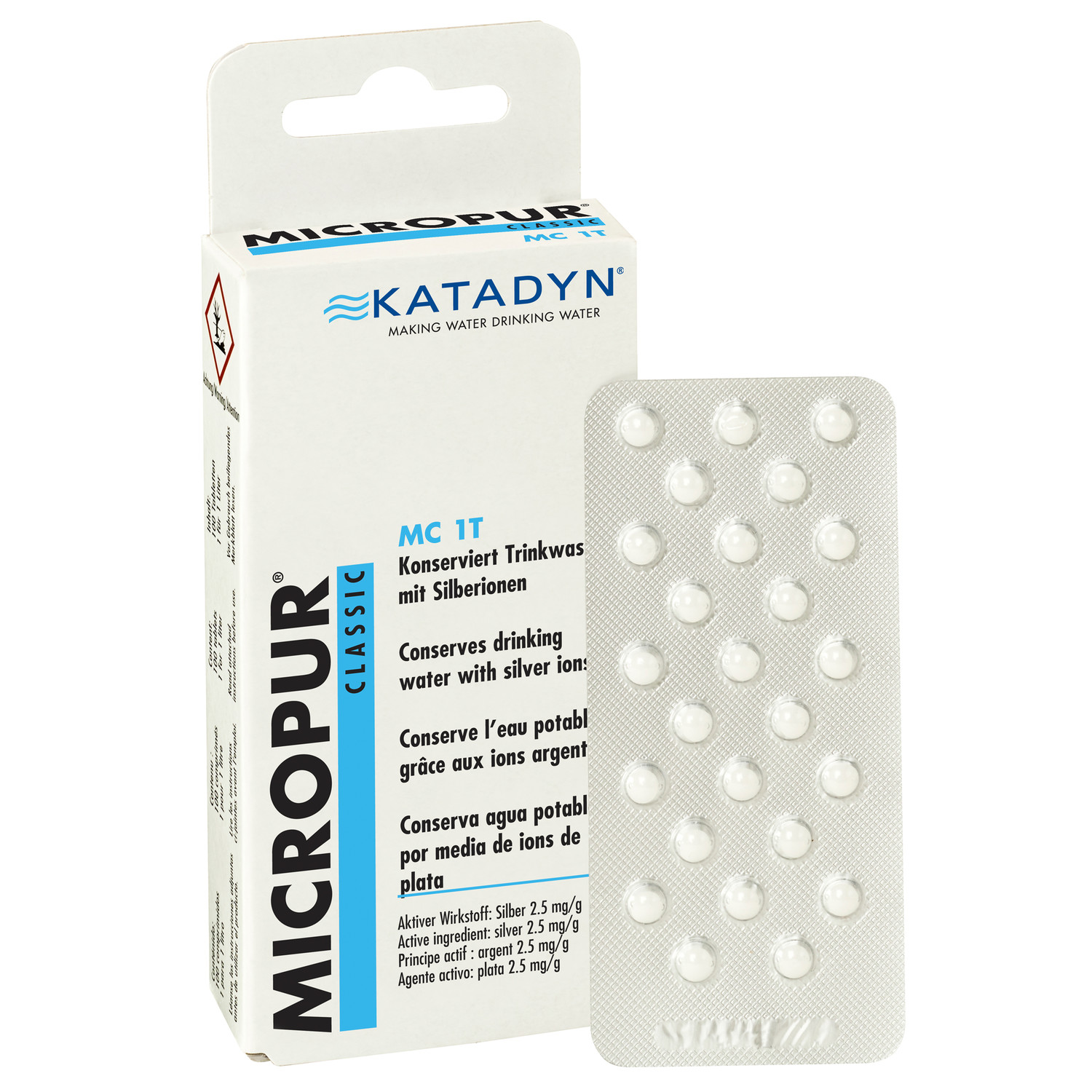 Katadyn Micropur Classic Trinkwasserkonservierung MC 1T 50 Tabletten