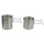 Trinkbecher 600 ml / 800 ml aus Edelstahl mit Klappgriffen