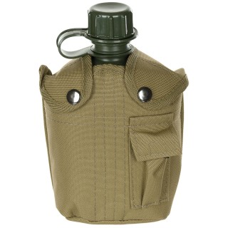 US Feldflasche 1 L mit Hülle, Coyote Tan