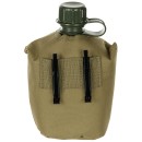 US Feldflasche 1 L mit H&uuml;lle, Coyote Tan