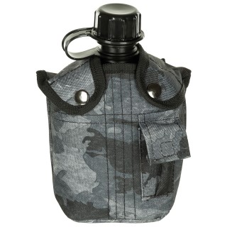 US Feldflasche 1 L mit Hülle, HDT-Camo LE