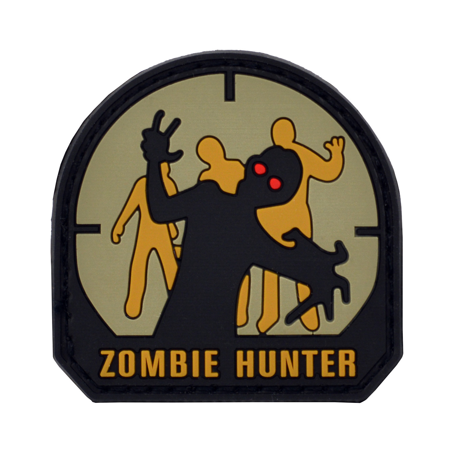 Patch Zombie Hunter 5 x 5 cm Klettabzeichen