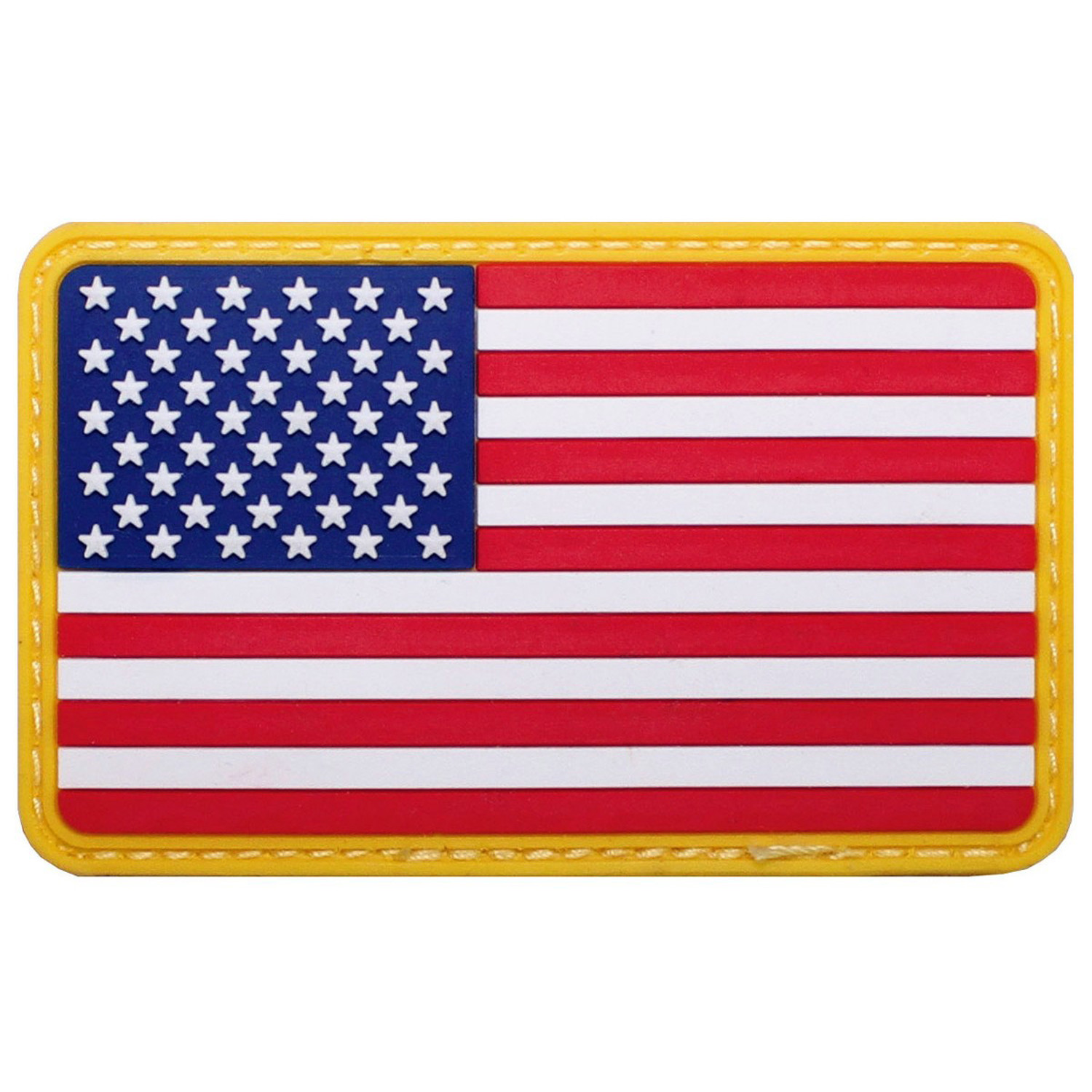 3D Patch Länder Flagge USA - Farbig