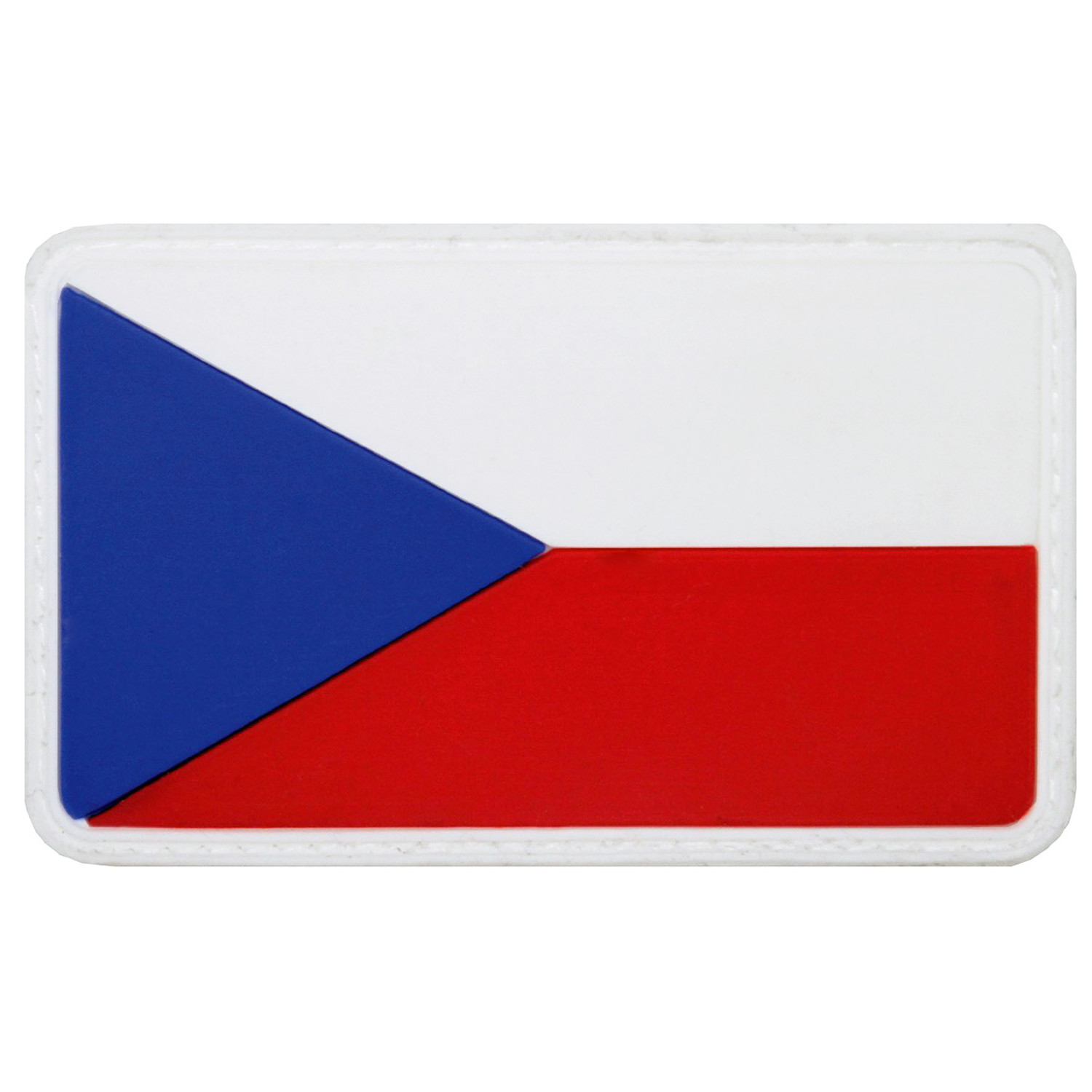 3D Patch Länder Flagge Tschechien - Farbig