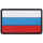 3D Patch Länder Flagge Russland - Farbig