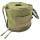 Tasche für Toilettenpapier in Oliv mit Reißverschluss, Karabiner und Patchfläche