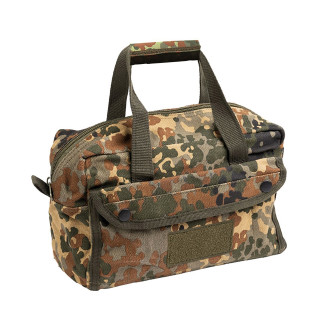 Stabile Einsatztasche BW mit Reißverschluss, Klein in Flecktarn