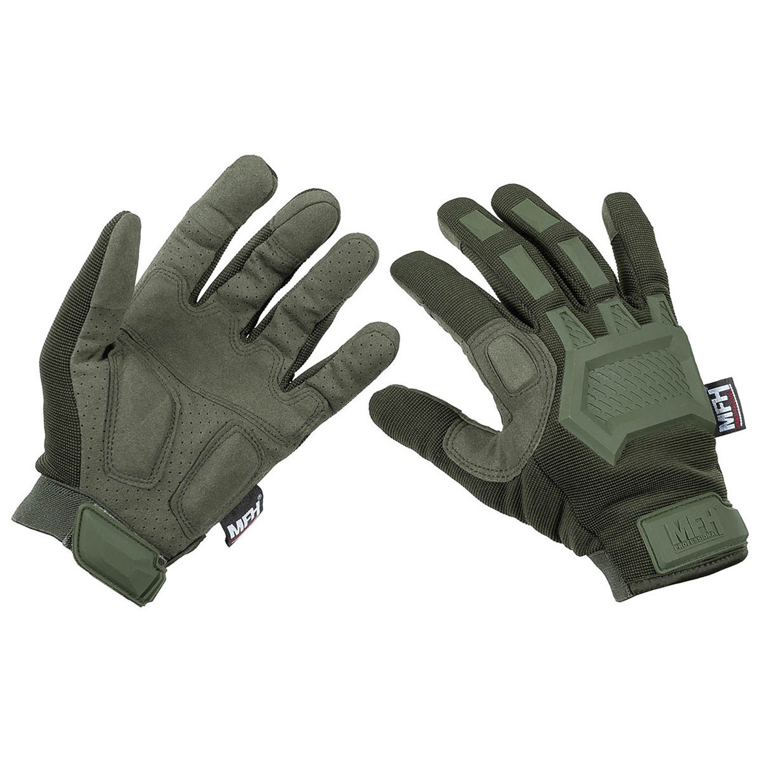 Taktische Handschuhe in Oliv, Größe M (8)
