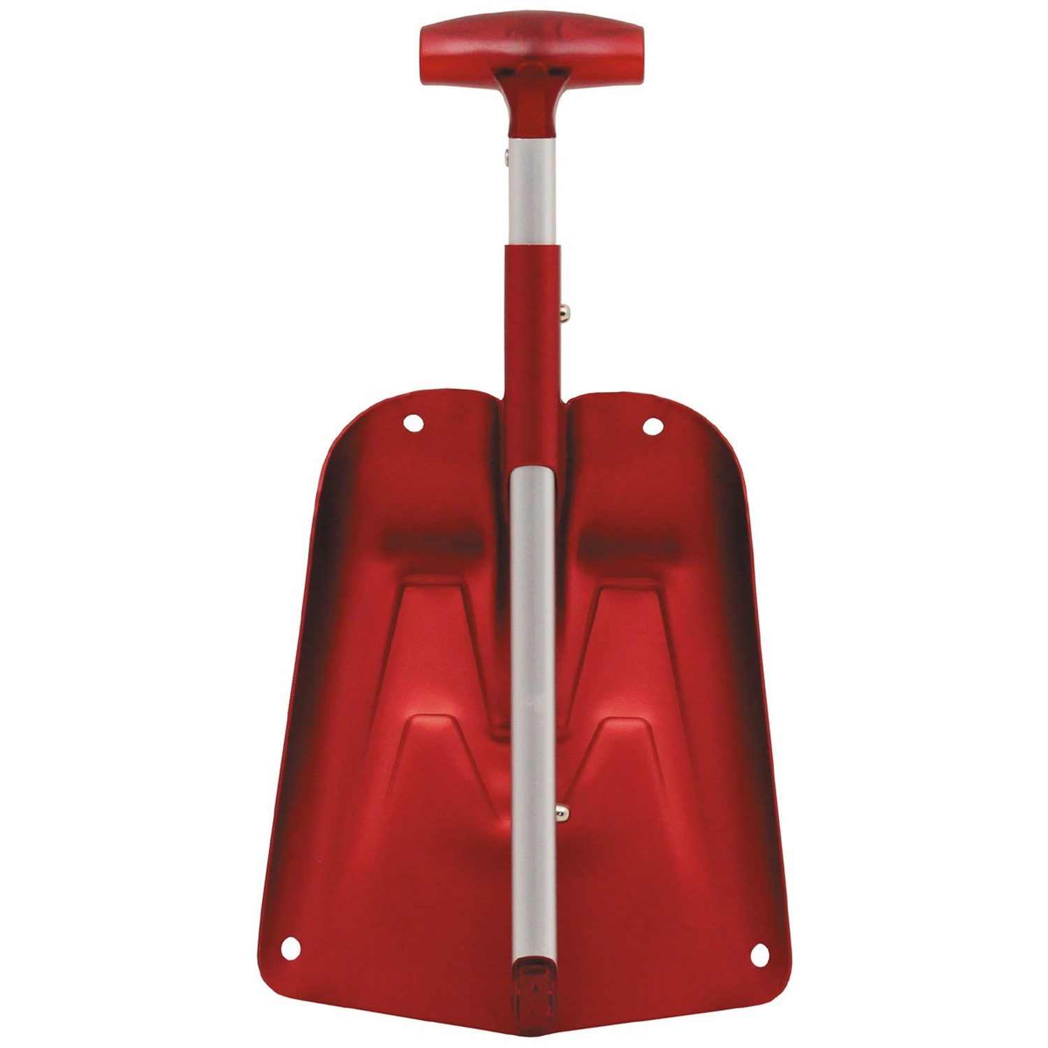 Schneeschaufel, ausziehbar, auffälliges Rot, aus Alu (Lawinenschaufel) -  Simigu Outdoor Equipment