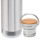 Klean Kanteen Reflect Vacuum Insulated 592 ml Brushed Stainless (Gebürsteter Edelstahl) mit Bamboo Cap