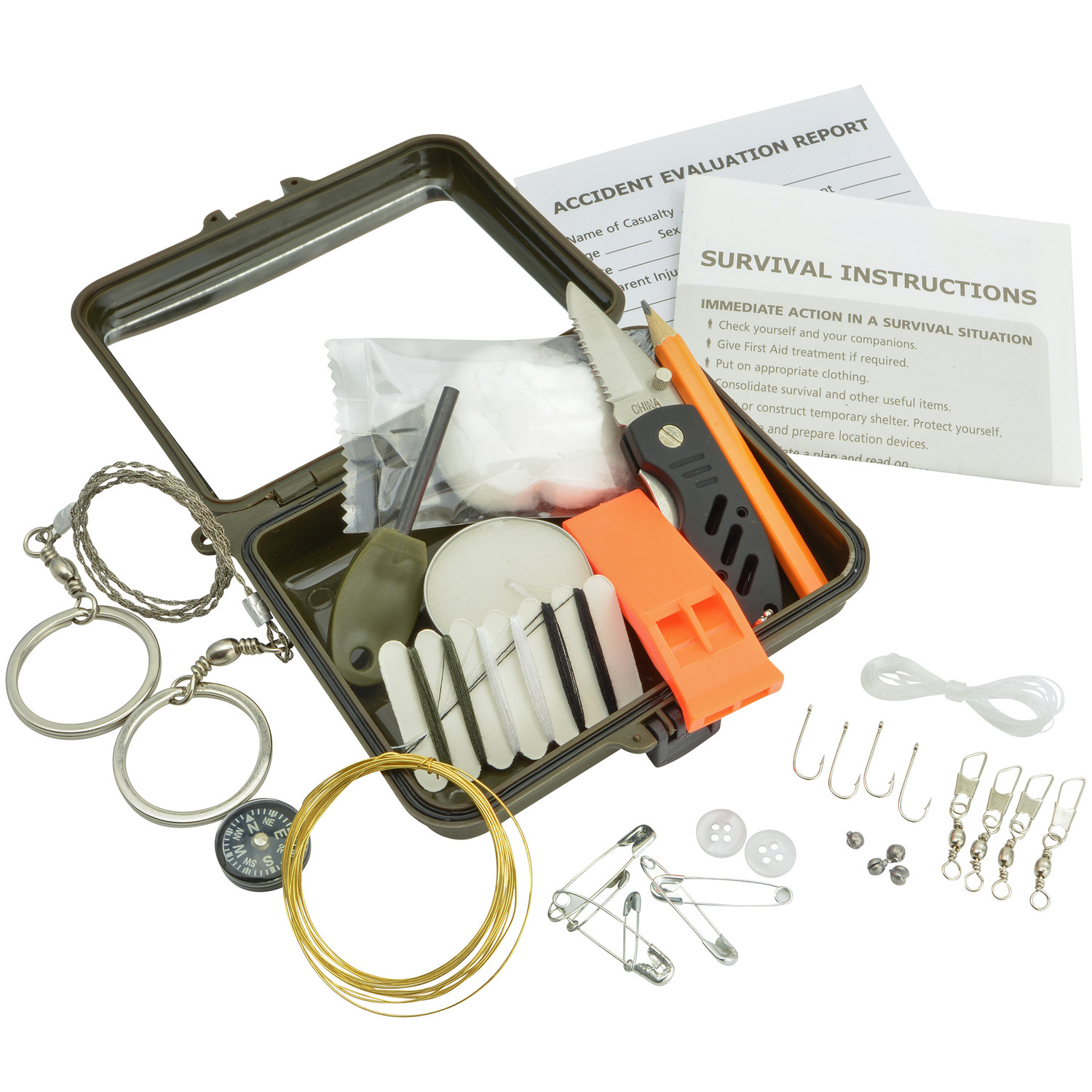 Survival Kit 30-teilig in Kunststoffbox
