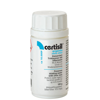 Certisil Argento ca 10.000 P (100 g Pulver) Trinkwasserkonservierung mittels Silberionen