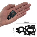Roxon Multi-Tool 9-in-1 Schlüsselanhänger, schwarz