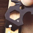 Roxon Multi-Tool 9-in-1 Schlüsselanhänger Totenkopf, schwarz