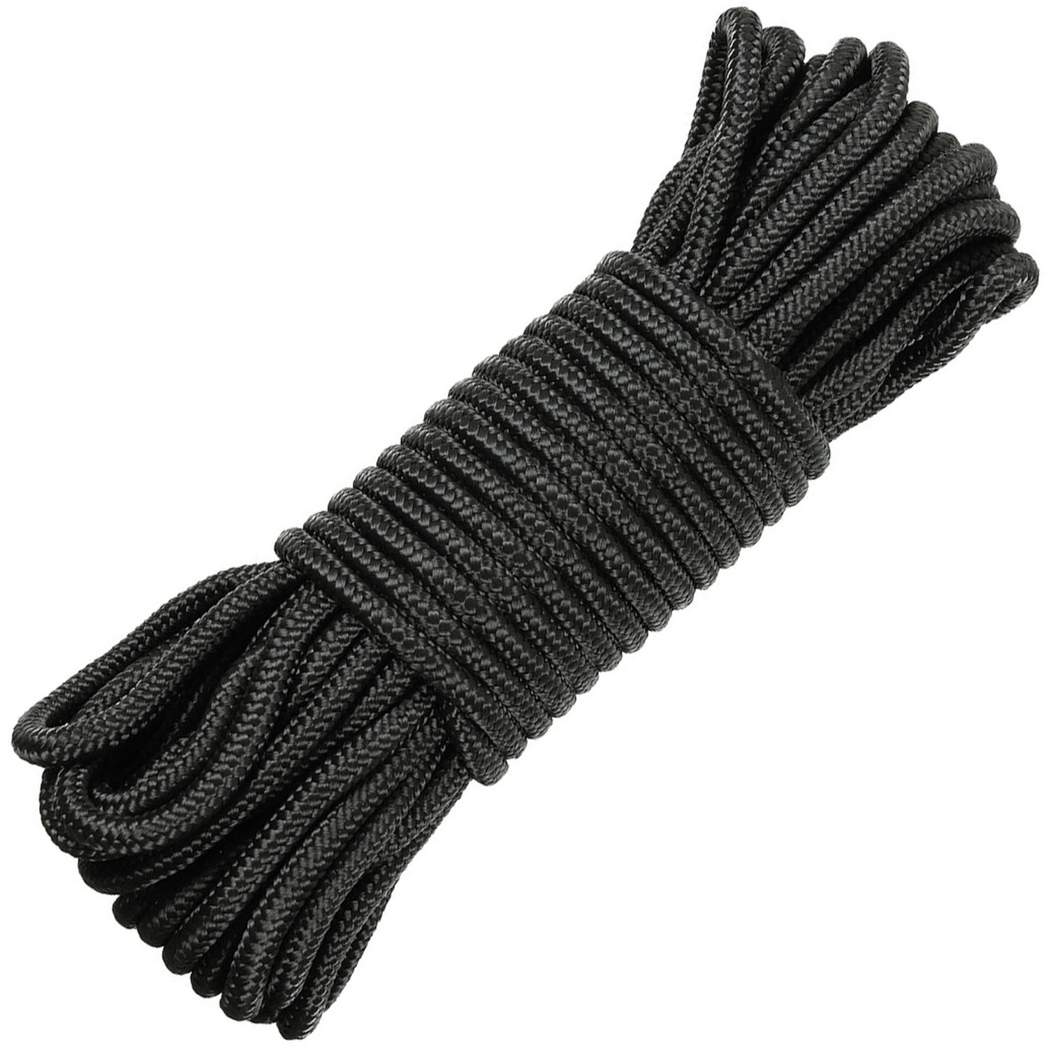 Seil in Schwarz mit Durchmesser 5 mm, 15 m lang