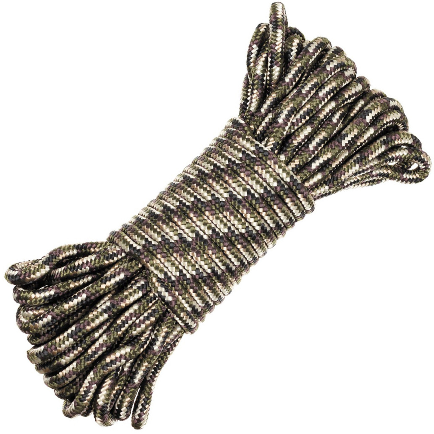 Seil in Tarnfarben (Camo) mit Durchmesser 5 mm, 15 m lang