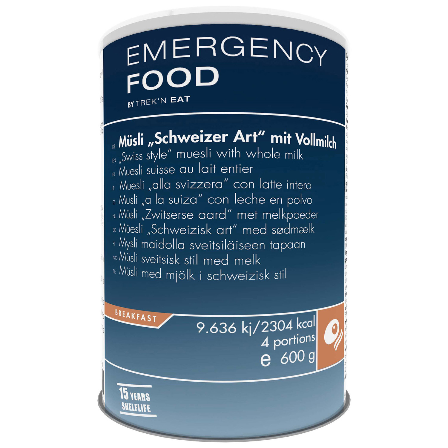Emergency Food Müsli Schweizer Art mit Vollmilch