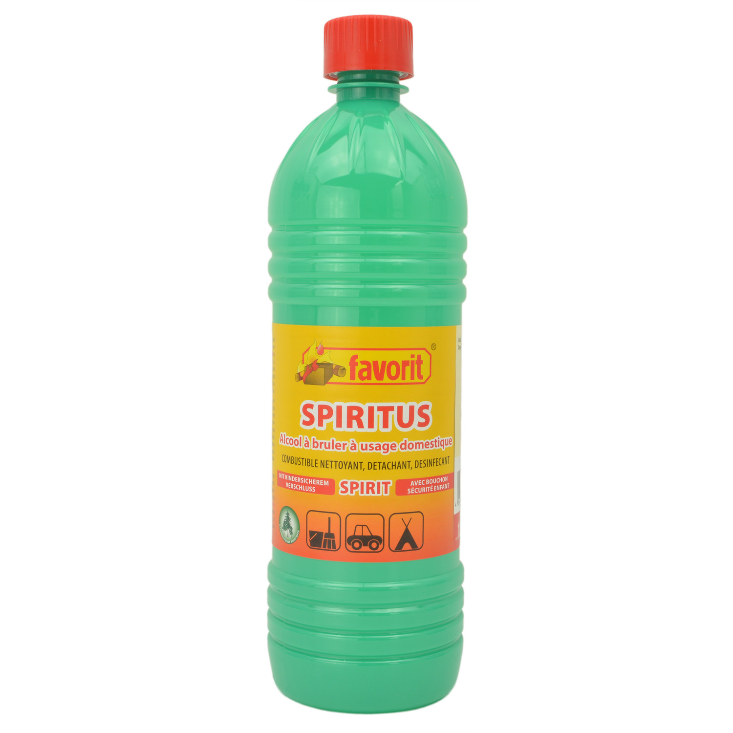 Brennspiritus 1 L für Spirituskocher, reines Ethanol aus nachwachsenden Rohstoffen