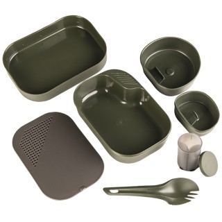 Wildo® Camp-A-Box® 7-tlg. Geschirr-Set in Oliv aus Kunststoff