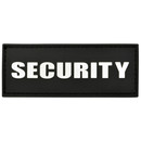 Patch Security mit Klettfläche und weißem Schriftzug