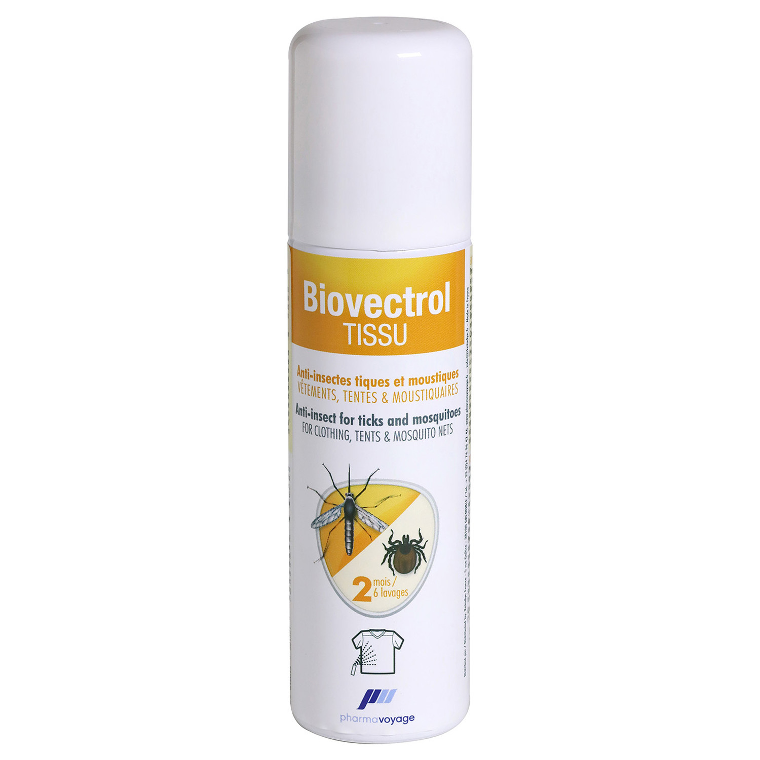 Pharmavoyage Biovectrol Tissu Anti-Insektenspray für Gewebe
