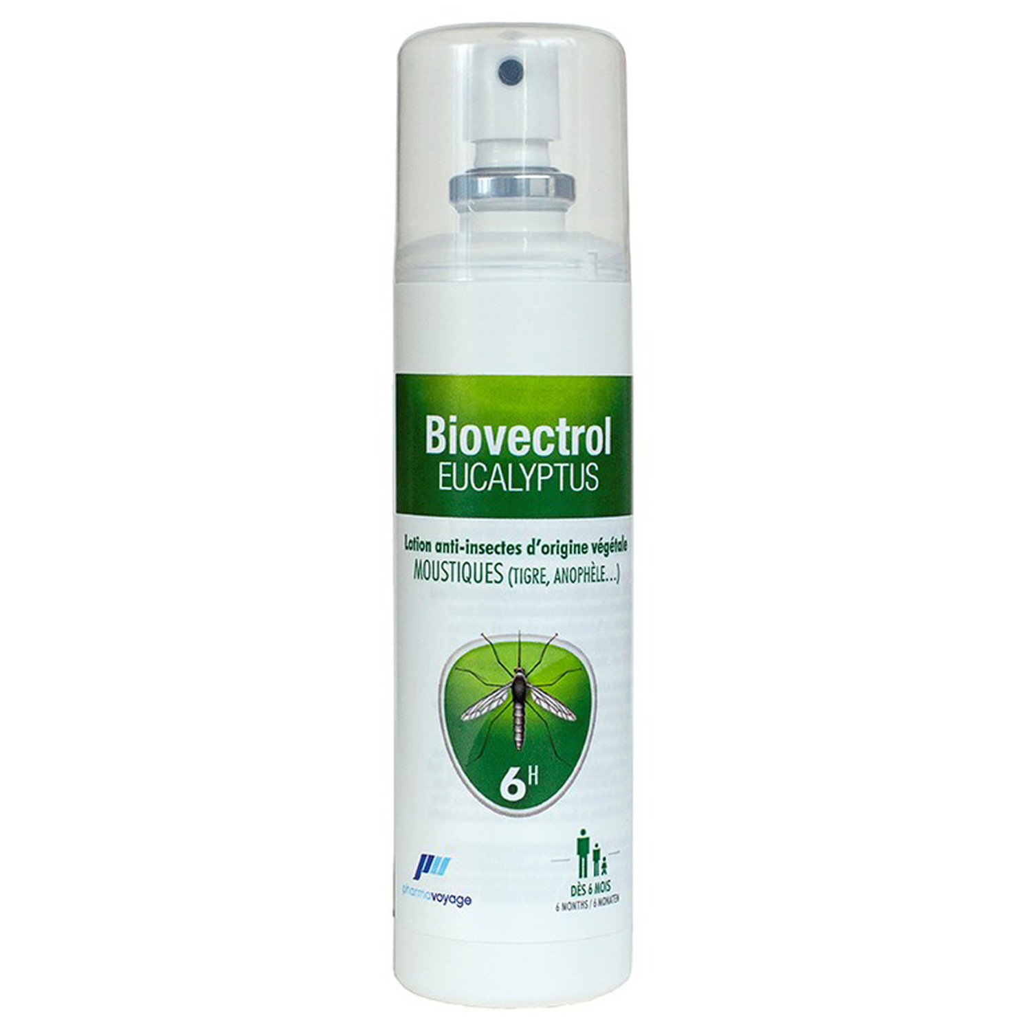 Pharmavoyage Biovectrol Eucalyptus pflanzliches Anti-Mücken-Spray
