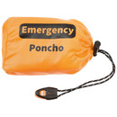 Notfall-Poncho in Orange, einseitig alubeschichtet