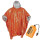 Notfall-Poncho in Orange, einseitig alubeschichtet