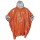 Notfall-Poncho in Orange, einseitig alubeschichtet