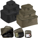3-tlg. Netztaschen Set in Schwarz oder Oliv