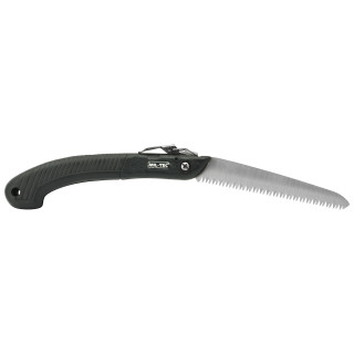 Klappsäge mit 18 cm Sägeblatt aus Carbonstahl in Schwarz