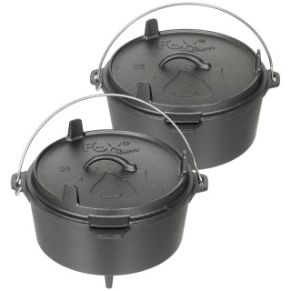 Feuertopf aus Gusseisen „Dutch Oven“ mit 3,8 L oder 5,7 L