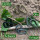 Karabiner aus Kunststoff in Oliv, D-Form 8,5 x 5,5 x 0,7 cm (2er Pack)