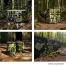 Army Kunstharz Decklack 1 Liter in Braun, matt (RAL 8027)
