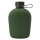 Feldflasche aus Alu mit gummierter Oberfläche in Oliv, 1 qt (0,95 L)