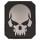 3D Patch Totenkopf "Skull" in Schwarz, groß (7,5 x 6,2 cm)