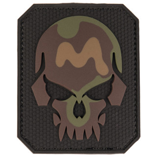 3D Patch Totenkopf "Skull" in Tarn, groß (7,5 x 6,2 cm)