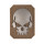 3D Patch Totenkopf "Skull" in Coyote, klein (5,5 x 4 cm)