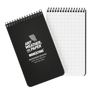 Modestone® wasserfestes Papier, 76 x 130 mm in Schwarz