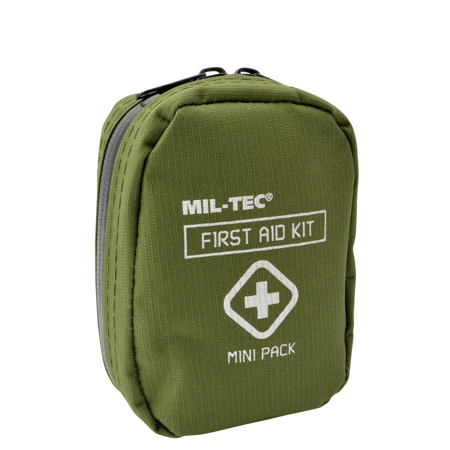Mil-Tec First Aid Kit Mini Pack (Klein) in Oliv - kompakte Reißverschlusstasche mit Erste Hilfe Material