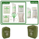 Mil-Tec First Aid Kit Midi Pack (Groß) in Oliv - kompakte Reißverschlusstasche mit Erste Hilfe Material