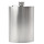 Edelstahl Flachmann in Silber mit 6 oz oder 8 oz