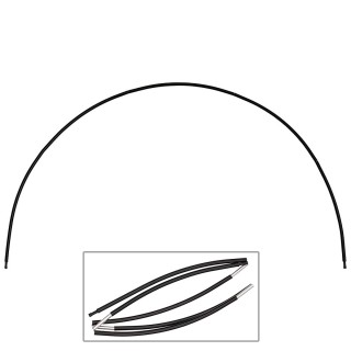 Gestänge für Biwaksack, 130 cm Länge, Ø 8 mm, zusammensteckbar, gebogene Form