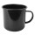 Western Becher Emaille in Schwarz mit 680 ml Fassungsvermögen