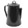 Western Kaffeekanne Emaille in Schwarz mit Perkolator, 2 Liter Fassungsvermögen