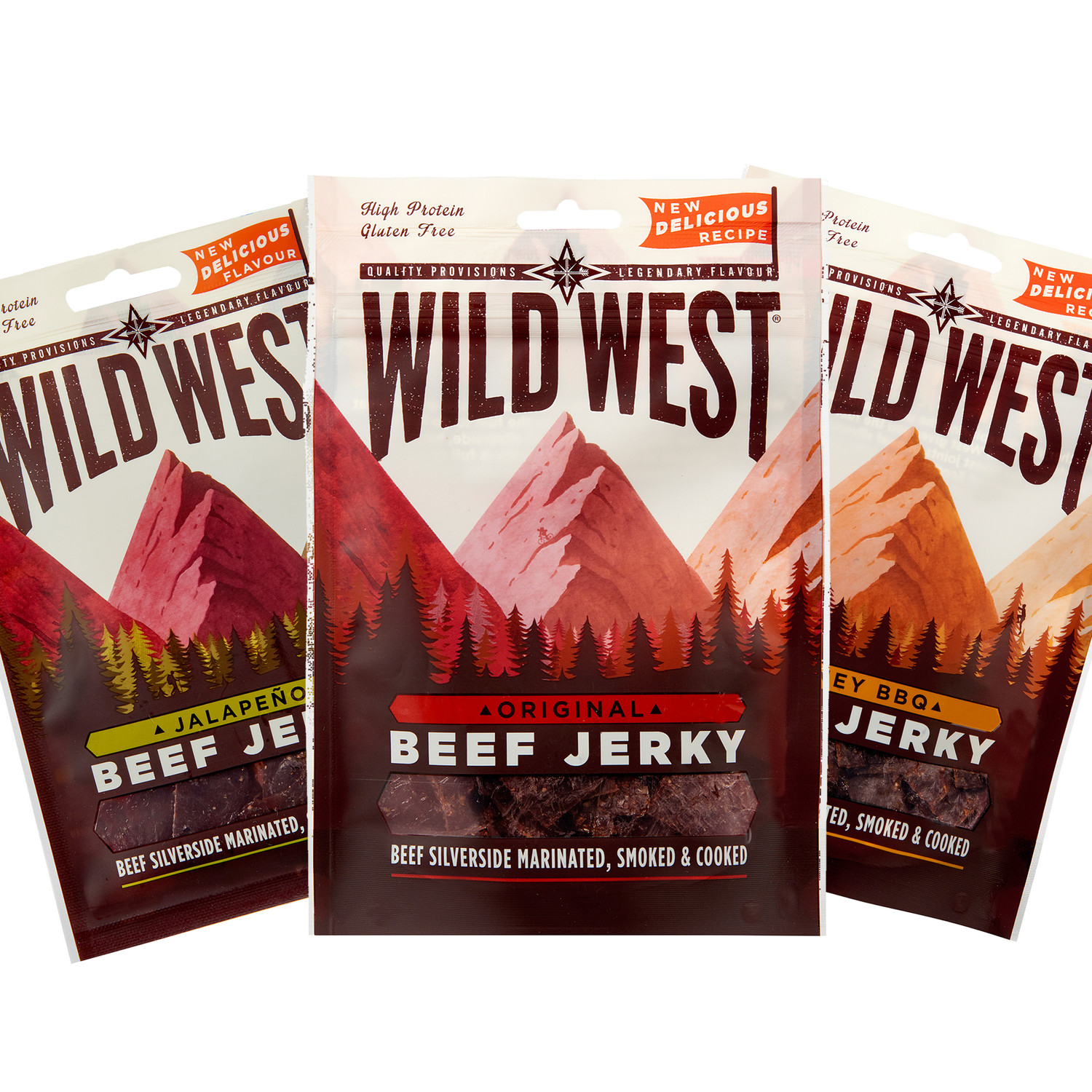 Wild West Beef Jerky 60 g - verschiedene Sorten