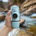 Wacaco Nanopresso Tragbare Espressomaschine in Grau-Blau (Arctic Blue) + Schutzhülle
