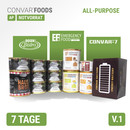 Convar&trade; Foods Notvorrat für 7 Tage AP V.1, Konserven von DosenBistro&trade; und EF Emergency Food
