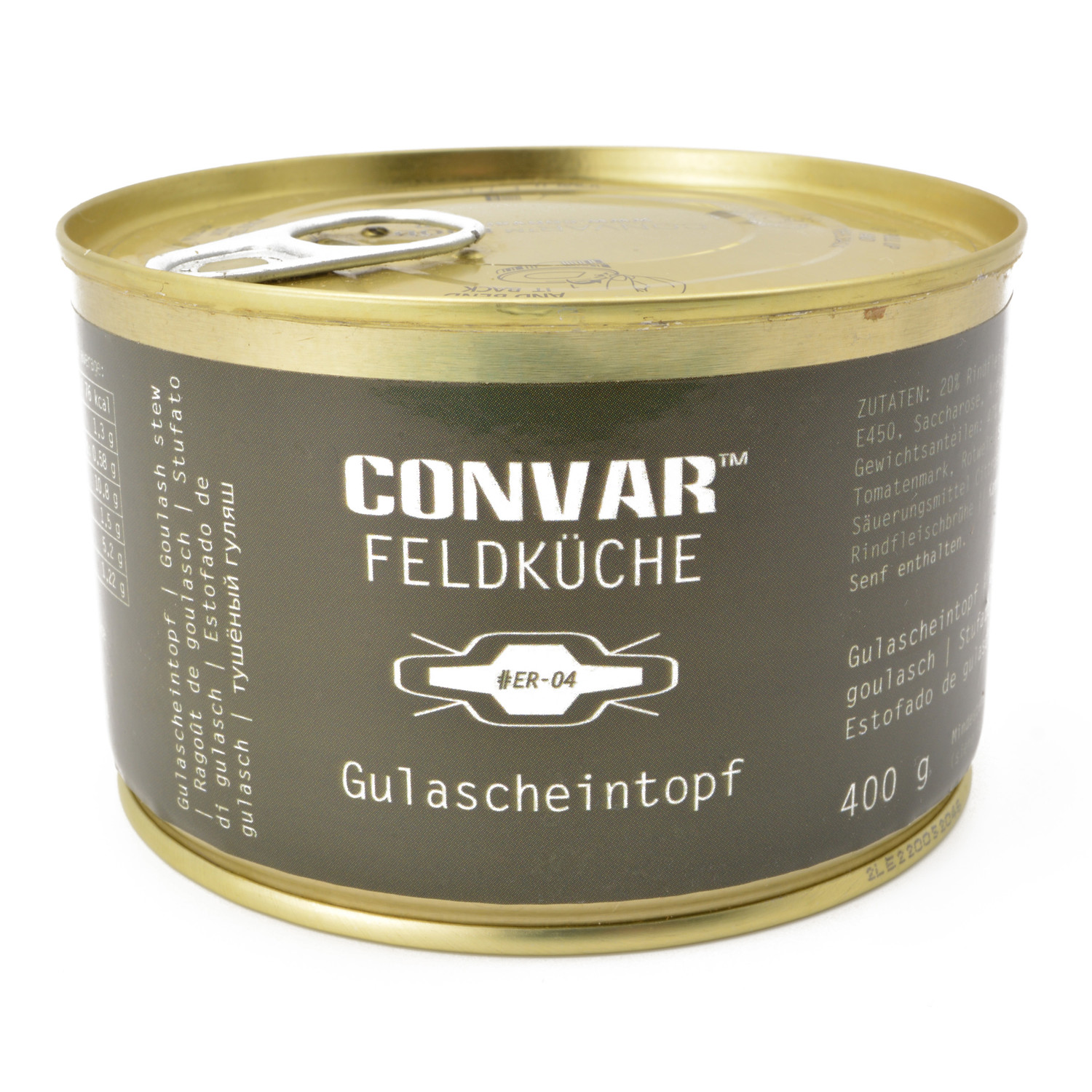 Convar Feldküche Gulascheintopf (400 g) - 10 Jahre haltbar