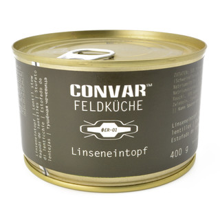 Convar Feldküche Linseneintopf (400 g) - 10 Jahre haltbar